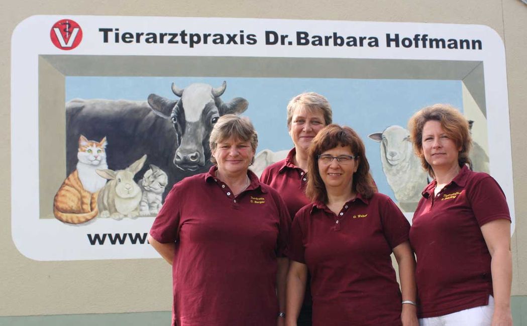 Team der Tierarztpraxis Dr. Barbara Hoffmann Grimma - in Zschoppach und Mutzschen